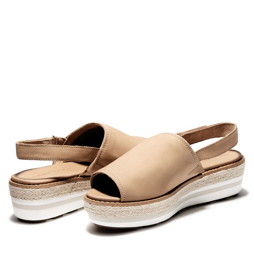 Sandalias Timberland Mujer Emerson Point Peep-Toe Marrones - Chile DIX-739641